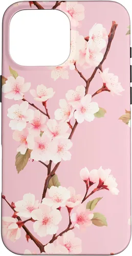 Miniatura 18 de Funda rosa pastel con patrón Japanese Cherry Blossom Floral Flower para iPhone 14 Pro