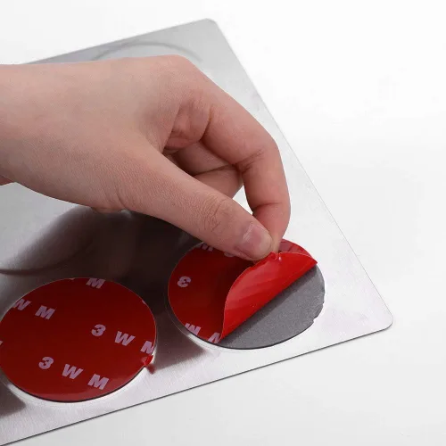 Miniatura 5 de 12 recipientes magnéticos para especias - Base de acero inoxidable montada en la pared - Fácil de instalar 12 LATAS MAGNÉTICAS DE ESPECIAS CON