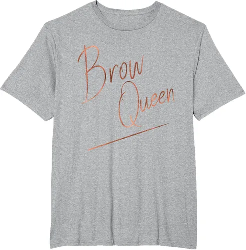 Miniatura 39 de Brow Queen Ombre - Camiseta de escritura a mano, regalo para artista de maquillaje, Negro, S