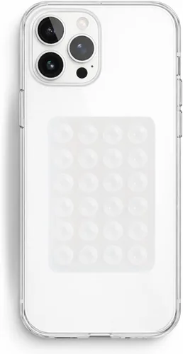 Grips by CRYSTALFY - Soporte adhesivo de silicona con ventosa para teléfono, soporte adhesivo para iPhone, crea contenido, videos de TikTok,