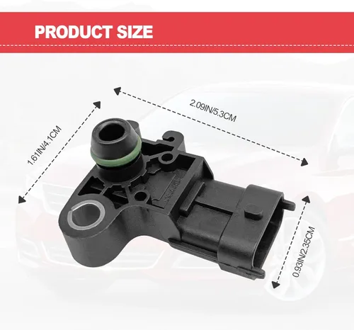 Miniatura 7 de Colector de presión de aire absoluta Sensor MAP Interruptor de admisión de aire compatible con Chevy 09-11 Aveo 07-19 Impala, 08-19 Buick Enclave