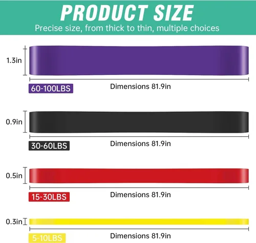 Miniatura 2 de Alllvocles Resistance Band, Pull Up Bands, Pull Up Assistance Bands, Workout Bands, Exercise Bands, Resistance Bands Set for Legs, Working Out