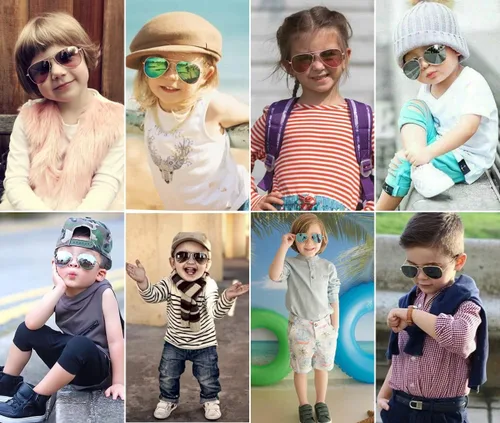 Miniatura 2 de Gafas de sol polarizadas de aviador pequeñas para niñas y niños de 4 a 16 años