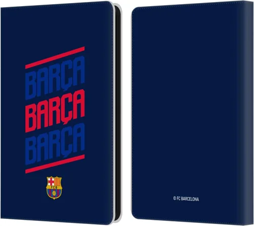 Miniatura 12 de Head Case Designs Funda de piel con licencia oficial del FC Barcelona Barca Crest Graphics compatible con Kindle Paperwhite 5 (2021)