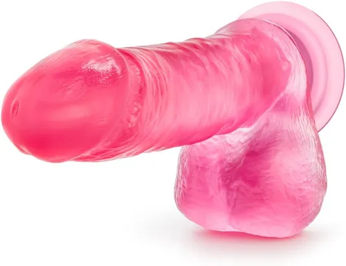 Miniatura 4 de Blush B Yours - Consolador realista Sweet N' Hard-2 de 7.75 pulgadas, compatible con pene realista flexible con bolas y arnés de ventosa