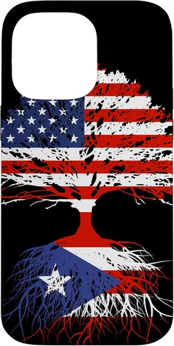 Miniatura 20 de Funda para iPhone 14 Puerto Rico Boricuas Roots Puerto Rico con bandera estadounidense