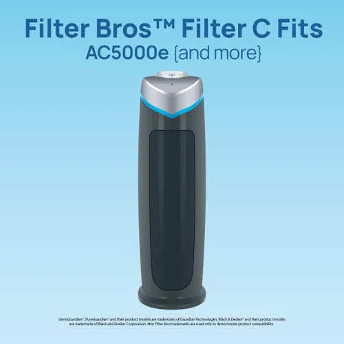 Miniatura 3 de Filter Bros - Filtro de carbono C 4 unidades de repuesto para GermGuardian FLT28CB4 AC5250PT