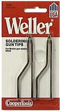 Punta 7250W – Puntas de soldadura Weller – Reemplazo para pistolas de soldadura D550 (paquete de 2 puntas) (Вundlе оf Тwо)