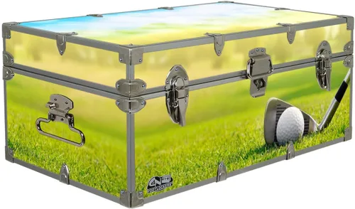 Miniatura 7 de C&N Footlockers Baúl de diseñador – Baúl de almacenamiento con temática deportiva – Disponible en 15 temas diferentes – 32 x 18 x 13.5 pulgadas