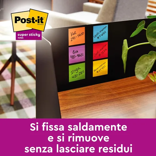 Miniatura 6 de Post-it Dispensador de notas Z, paquete de 2 almohadillas, 45 hojas por bloc, 2.992 in x 2.992 in, color turquesa, para una cómoda dispensación
