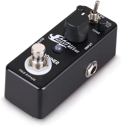 Miniatura 6 de Donner pedal gigante de guitarra de metal, aumenta el efecto de distorsión, 3 modos