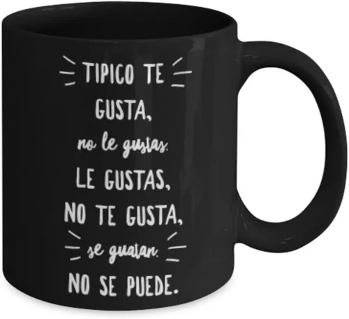 Miniatura 2 de Taza café, tazas para café divertidas, tazas de café personalizadas, taza de café inspiradoras, taza grande de cafe con mensajes pos, 11onza, Negro