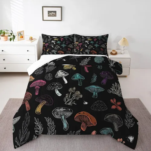 Miniatura 17 de Juego de edredón de mariposa morada tamaño individual para niñas y niños, ropa de cama rosa degradado, relleno de edredón de mariposa de ensueño