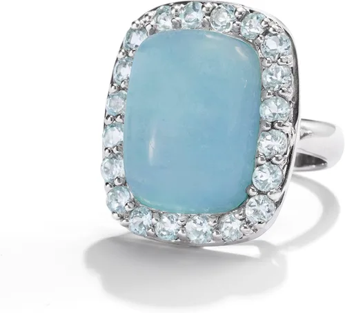 Miniatura 4 de Ross-Simons 19.00 Carat Aquamarine and 2.60 ct. t.w. Sky Blue Topaz Ring in Sterling Silver