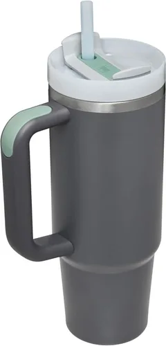 Miniatura 2 de STANLEY Quencher H2.0 FlowState - Vaso térmico de acero inoxidable con aislamiento al vacío, vaso con tapa y pajita para agua, té o café helado