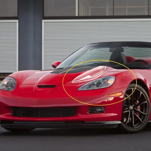 Miniatura 4 de Topteng Pasajero L+R par de lente de repuesto para 05-13 C6 Corvette