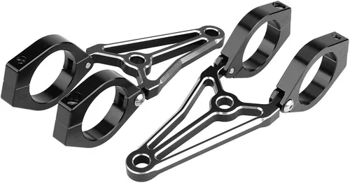 KIMISS 1 par de aluminio motocicleta motocicleta faro soporte tenedor cabeza lámpara titular para Cafe Racer (1.614 in)