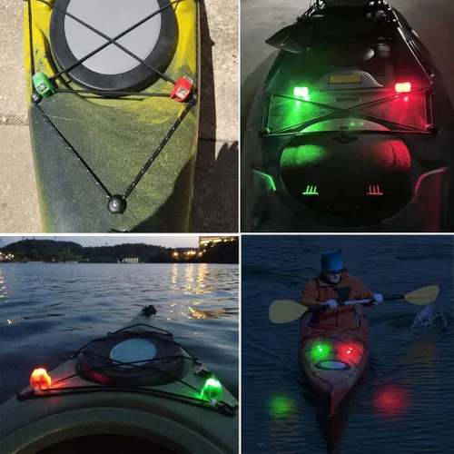 Miniatura 5 de Kayak Lights for Night Kayaking, Battery Operated Red and Green Navigation Lights for Dinghy, Canoe, Jetski