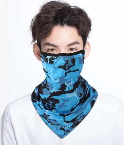 Miniatura 5 de 6 unidades de bandana para la cara, con cintas para las orejas, polaina para el cuello, bufanda, pasamontañas, para hombres y mujeres, deportes al