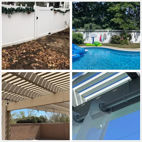 Miniatura 7 de Ganchos para valla de vinilo, paquete de 6 ganchos colgantes de pérgola de patio de 2 x 6 pulgadas, ganchos de acero con recubrimiento en polvo