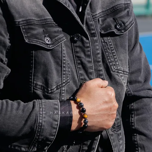 Miniatura 4 de Triple Protection Bracelet for Women Men, 10mm Crystal Beads Bracelet Handmade with Real Tiger Eye Black Obsidian and Hematite, Natural Crystal