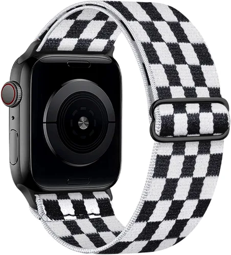 Correa elástica de nailon compatible con Apple Watch Series 11, 10, 9, 8, 7, 1.811 in, 1.772 in, 1.654 in, 1.614 in, Ultra 3, 2, 1.929 in, Series 6,