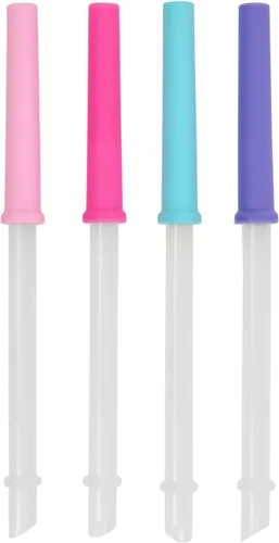 REDUCE Coldee 2.0 - Juego de 4 pajitas reutilizables a prueba de derrames, sin BPA, apto para lavavajillas, se adapta a vasos y tazas Coldee de 14