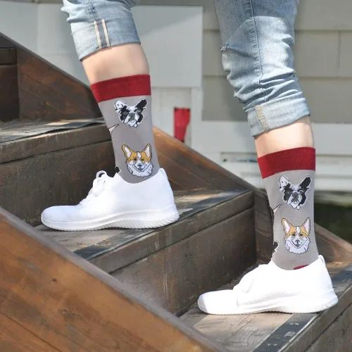 Miniatura 7 de Cavertin Calcetines novedosos para mujer con caja de regalo para amantes de los gatos, perros, mamá, libros, gato, mamá, llama, unicornio, perezoso