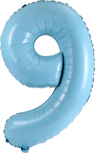 Miniatura 13 de YPSelected Globo grande de 32 pulgadas de helio con números 0-9 de papel de aluminio azul para cumpleaños, bodas y fiestas (Azul, 3)