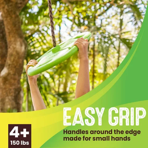 Miniatura 2 de Swurfer Disco Tree Swing - Swing Sets for Backyard, Outdoor Swing, Swingset Outdoor for Kids, Easy Installation, Heavy Duty, Adjustable Climbing