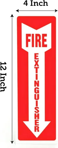 Miniatura 2 de ASSURED SIGNS Letreros de extintor de incendios – Paquete de 12 – 4 x 12 pulgadas – Adhesivos de vinilo resistente a la intemperie para extintor