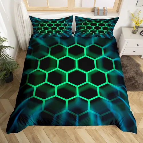 Miniatura 9 de Erosebridal Juego de funda de edredón para niños, niñas, niños y adolescentes, juego de ropa de cama de videojuegos, tamaño individual, funda