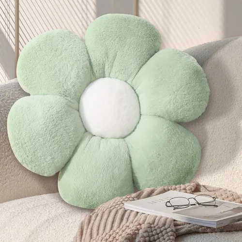 Miniatura 3 de Almohada de balón de fútbol almohada de flor verde salvia para el hogar sofá cama decorativa