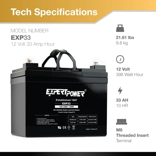 Miniatura 3 de Pilas Expertpower 12 V