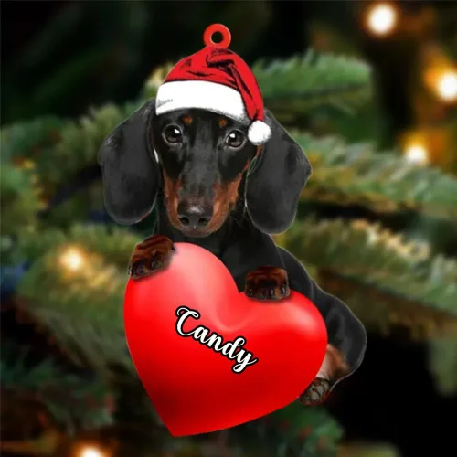 Miniatura 35 de Adornos de Navidad personalizados para perros, nombre personalizado, adorno de Malamute de Alaska, adornos acrílicos, regalos de Navidad, amantes