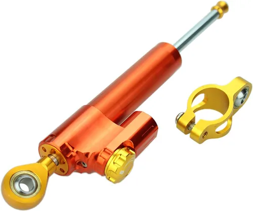 Miniatura 18 de Amortiguador de dirección universal ajustable para motocicleta, compatible con GSXR 600 750 GSR750(K4) 2001-2005, GSXR600 2006-2010, GSXR1000