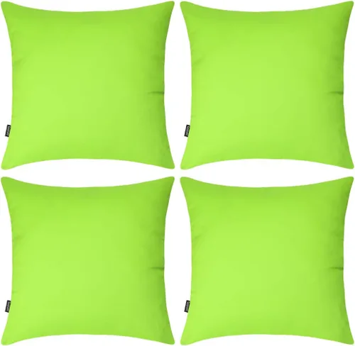 Miniatura 26 de Coddsmz Paquete de 4 fundas decorativas de 100% algodón para cojín cuadrado, funda de almohada de color liso para bricolaje, para sofá y dormitorio