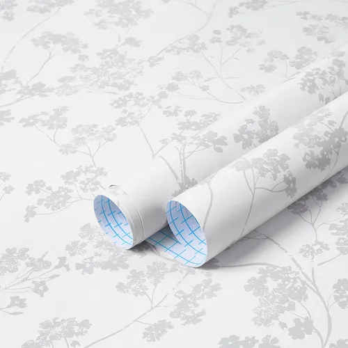 Miniatura 9 de Guvana Papel tapiz floral de 78.7"×16.14" amarillo/naranja despegar y pegar, papel de contacto floral bohemio, papel de pared removible