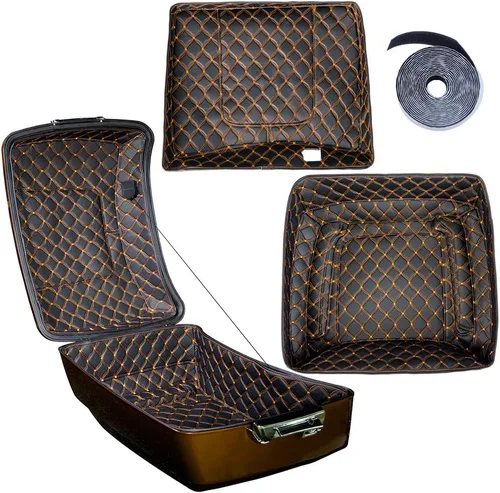 Miniatura 22 de Moto Onfire Tour Pack - Insertos de alfombra aptos para maletero de equipaje Harley/AB Tour Pack (beige, paquete Razor Tour)