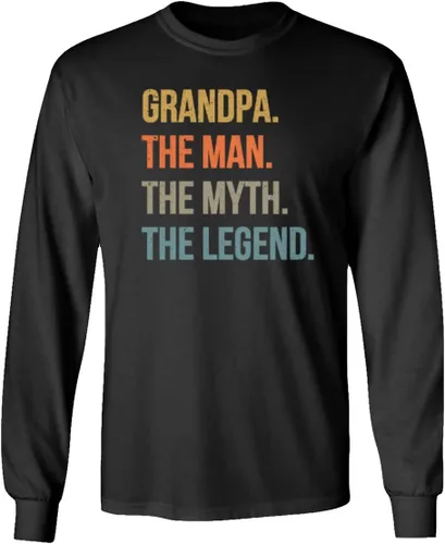 Grandpa Man Myth Legend - Camiseta unisex de manga larga