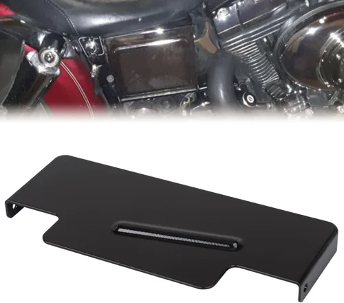 Miniatura 2 de Kit de cubierta superior de batería negra compatible con Harley Dyna Super Glide EFI FXDI FXDS FXDL FXDL FXDX 1997-2005