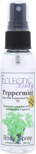 Eclectic Lady Spray corporal de menta, doble fuerza, 2 onzas, espray corporal para mujeres con fragancia limpia, ligera y suave, colonia con aroma