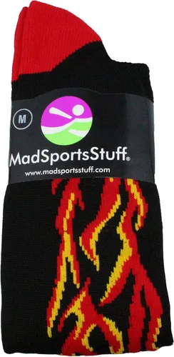 Miniatura 2 de MadSportsStuff Flame Soccer Style Over the Calf Athletic Socks (multiple colors)