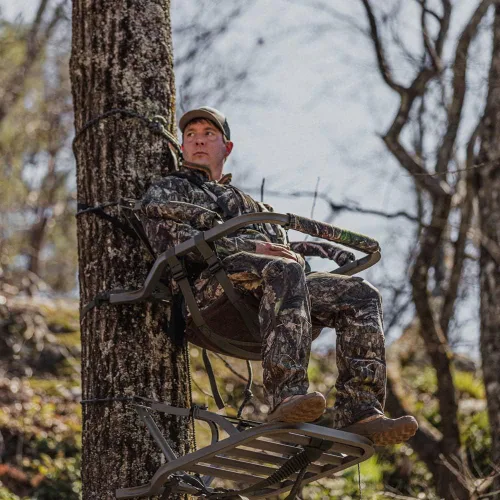 Miniatura 5 de Summit Treestands Goliath SD asiento para trepar árboles, color roble musgo