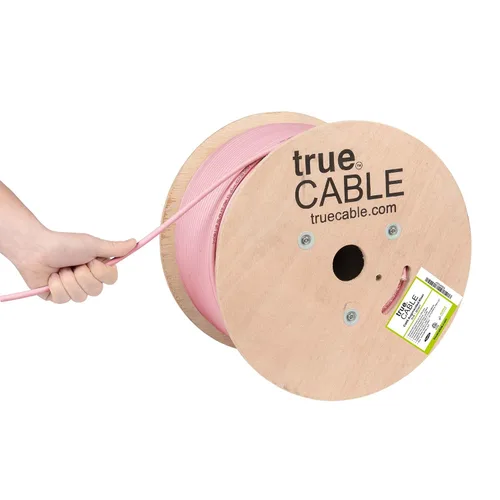 Miniatura 14 de TRUE CABLE Cable Ethernet a granel de elevación blindada Cat6A, 1000 pies, azul, cobre sólido desnudo 23 AWG, 750 MHz, F/UTP, PoE++ 100 W