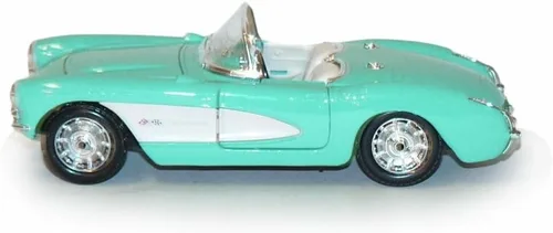 Miniatura 3 de Maisto 1957 Chevy Corvette Convertible, Turquesa Edición Especial 31275-1/24 Escala Diecast Modelo Modelo de Juguete