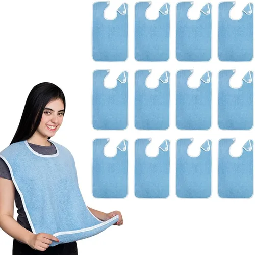 Miniatura 15 de Avalon Towels Adult Bibs for Women 100% Cotton Bib for Adults for Eating - Terry Cloth Adult Bibs for Men Clothing Protectors