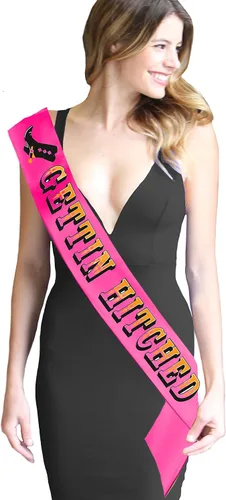 Miniatura 9 de Disco Cowgirl - Traje de despedida de soltera - Cowgirl Getting Hitched Bride Sash - Country Western Bridal Shower