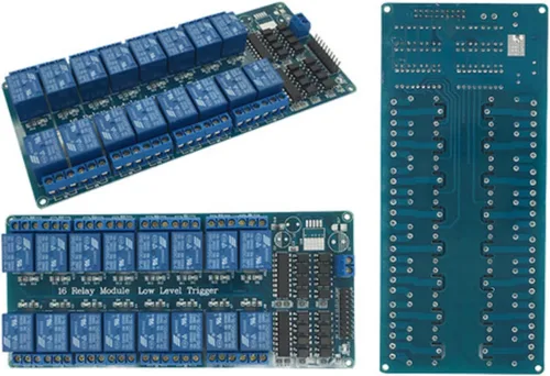 Miniatura 5 de Placa de módulo de relé de 16 canales de 12 V para Arduino DSP AVR PIC ARM 1 módulo de relé de 16 canales