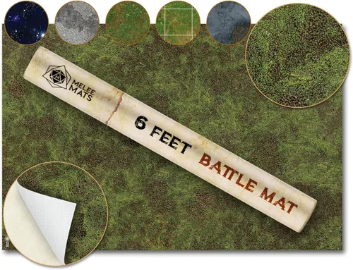 Wargaming - Alfombrilla de batalla, 48 x 72 pulgadas, terreno para Warhammer 40K, Dungeons and Dragons, RPG de mesa, miniaturas y juegos de Musgo